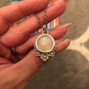 Brighton Sakura rose quartz necklace
